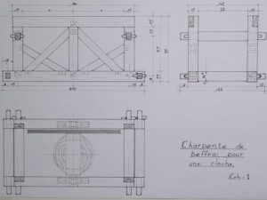 Plan à l'échelle 1 de la structure